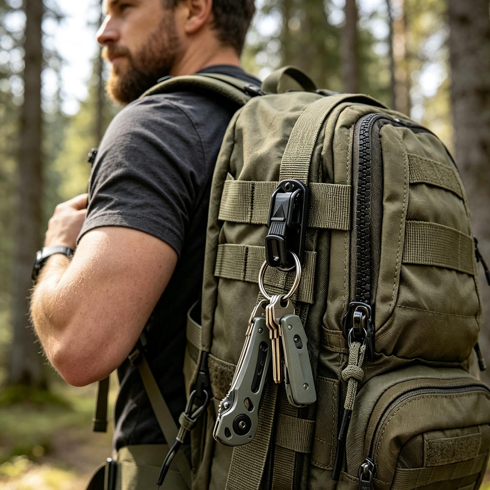 1pcs Belt Key Clip Multifuncti - огляд і ціна Outdoor Adventure Backpack