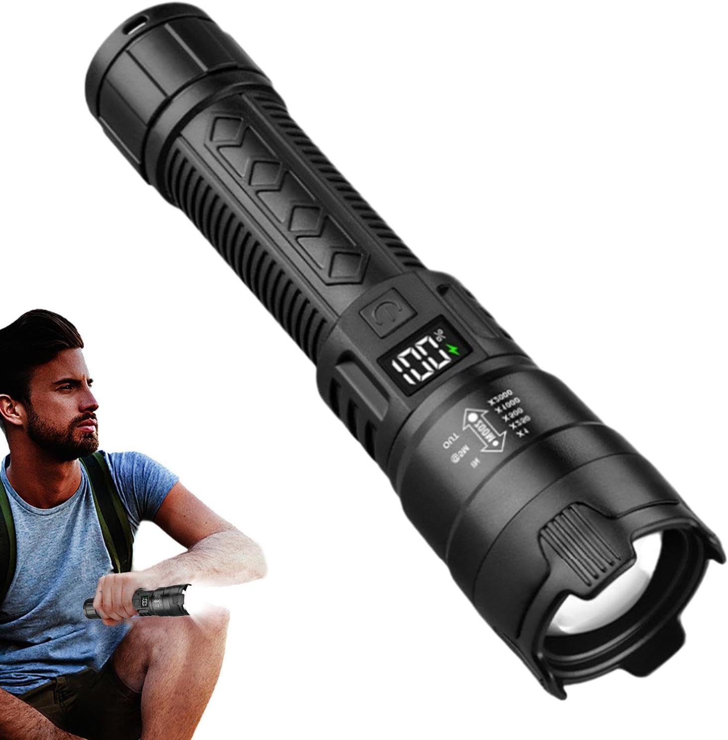 Tactical LED Flashlight 2000LM - огляд і ціна Outdoor Adventure Trips