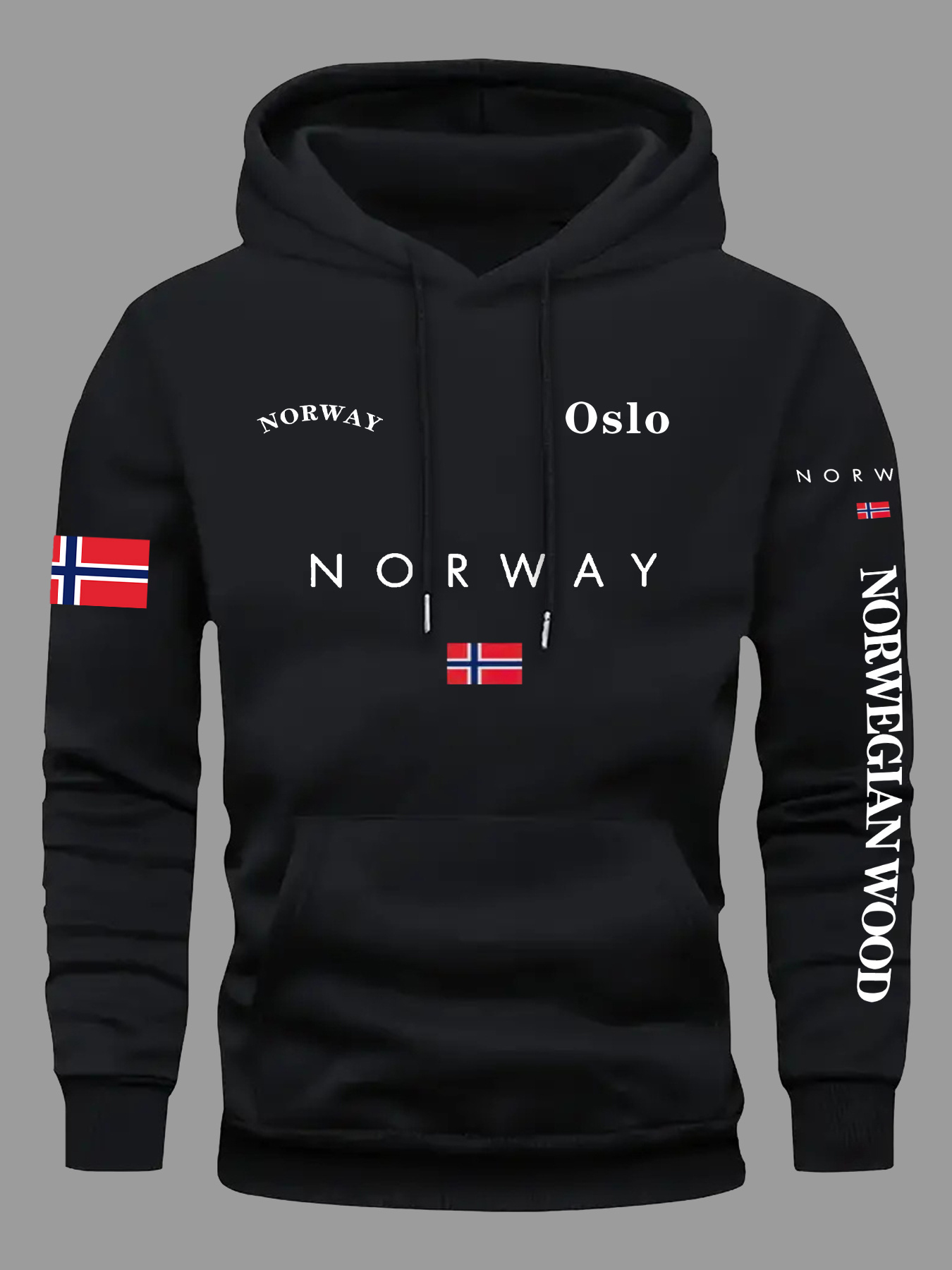 NORWAY Flag Hoodies Men Women  - огляд і ціна Outdoor Adventure Outfit