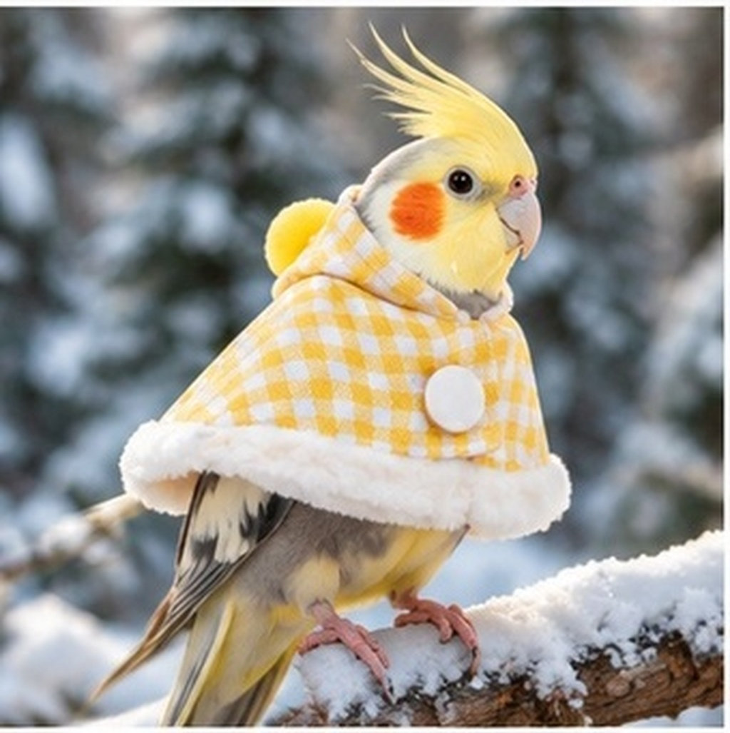 Plaid Bird Cape for Parrots Co - огляд і ціна Outdoor Adventure Outfit