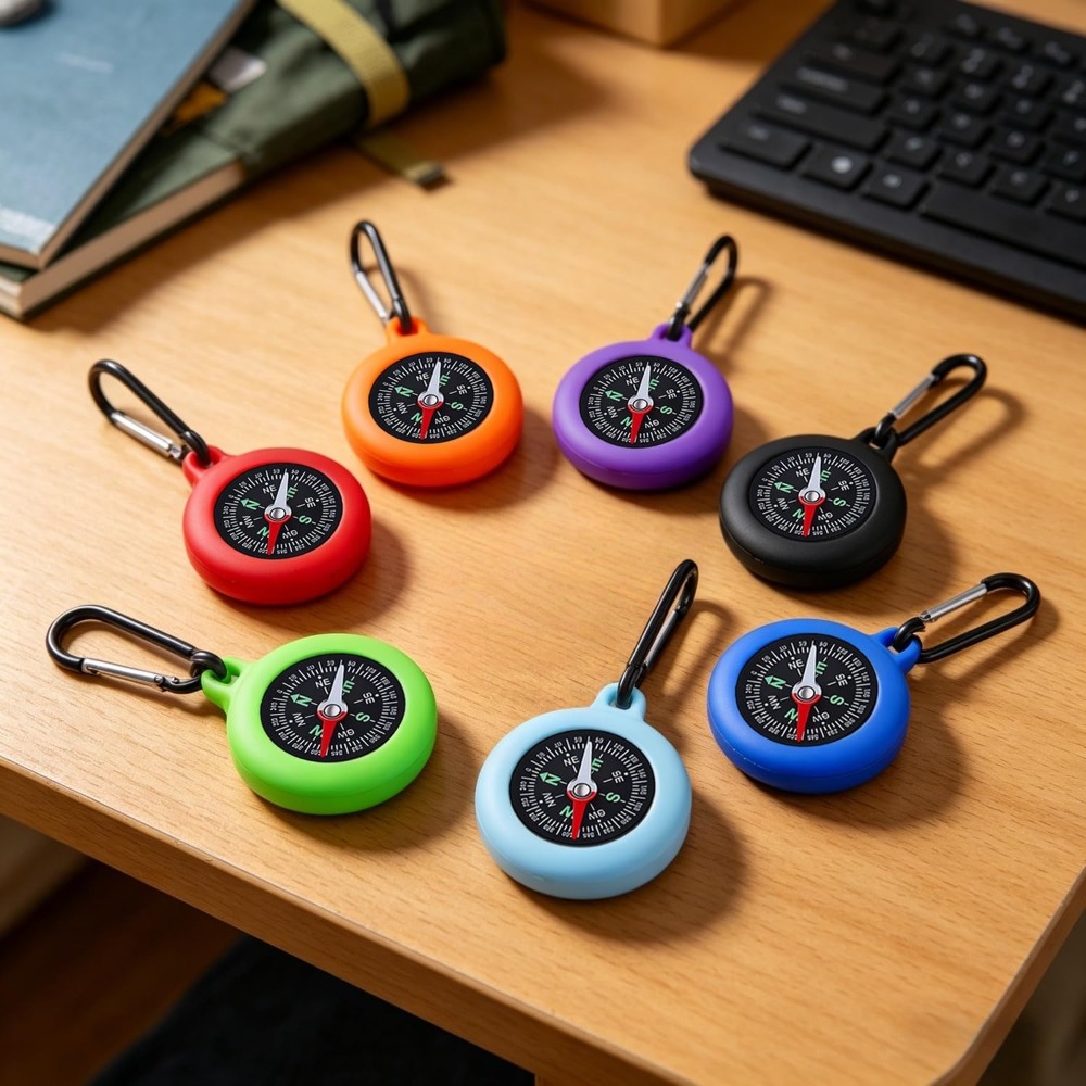 5-20 PCS Mini Compass Keychain - огляд і ціна Outdoor Adventure Birthday Party
