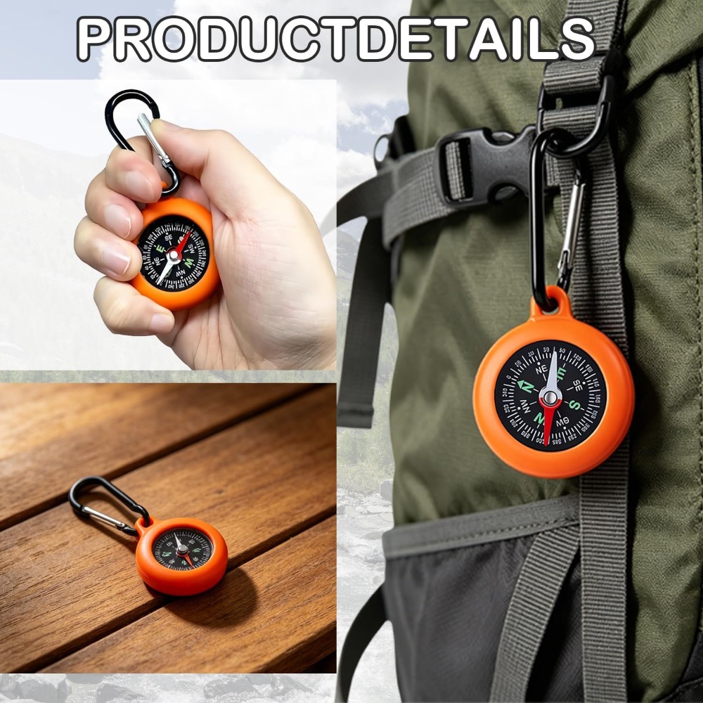 5-20 PCS Mini Compass Keychain - огляд і ціна Outdoor Adventure Birthday Party