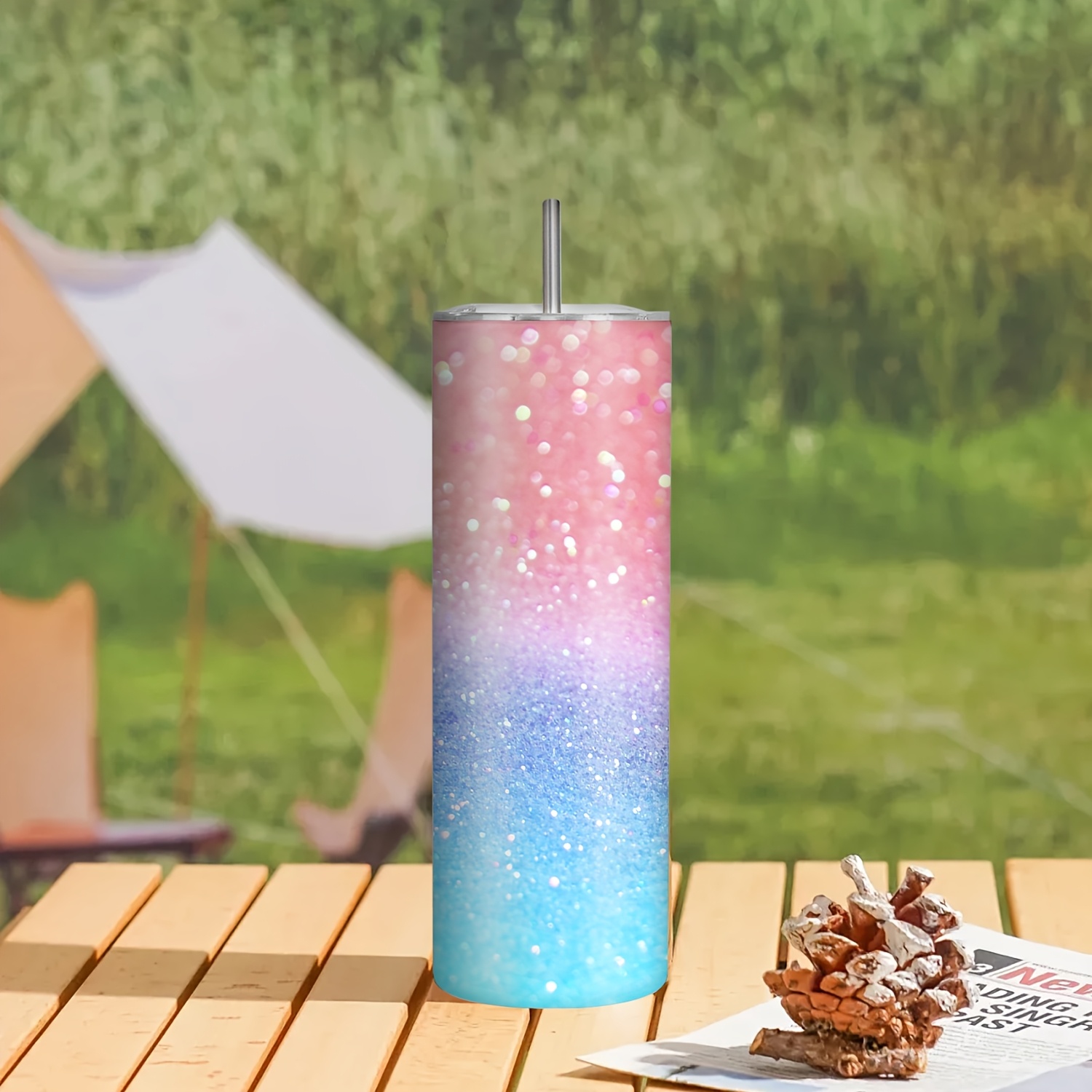 1pc Leak-Proof Travel Mug with - огляд і ціна Outdoor Adventure Birthday Party
